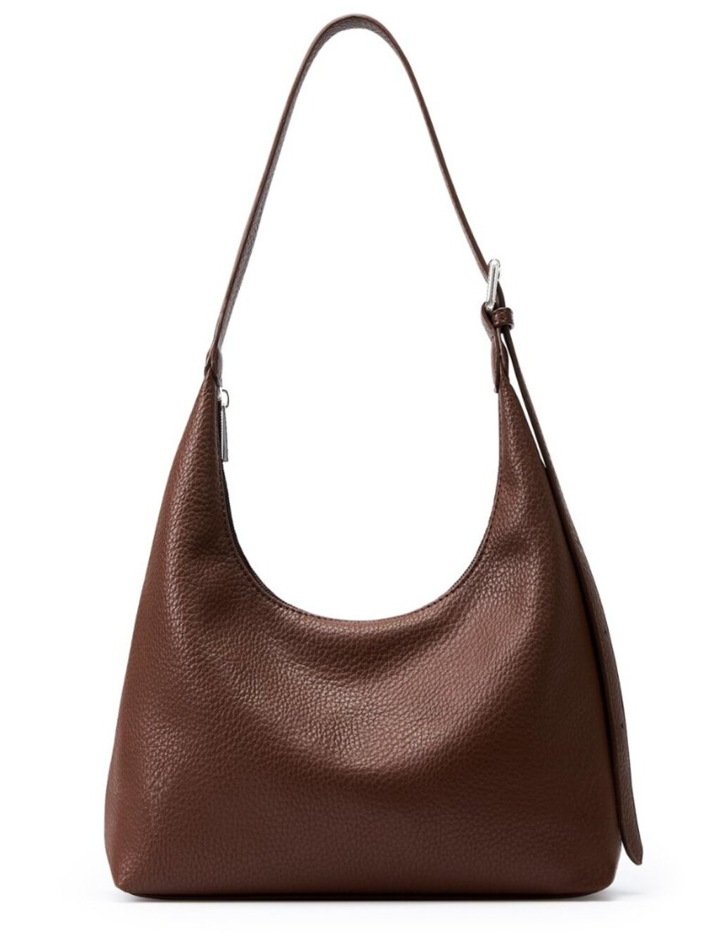 Crescent Tote Bag, Women Underarm Hobo Everyday Zipper Handbag Work
